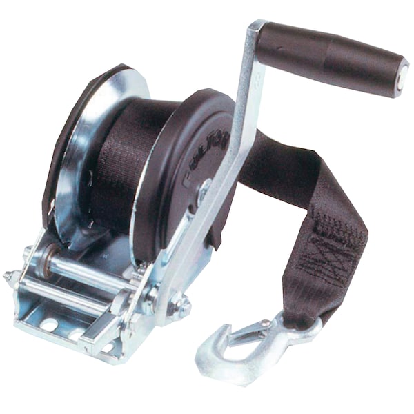 Fulton Products 1,500 lb Max Load Single Speed Winch with Strap and Cover 142208 - main
